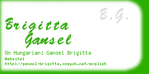 brigitta gansel business card